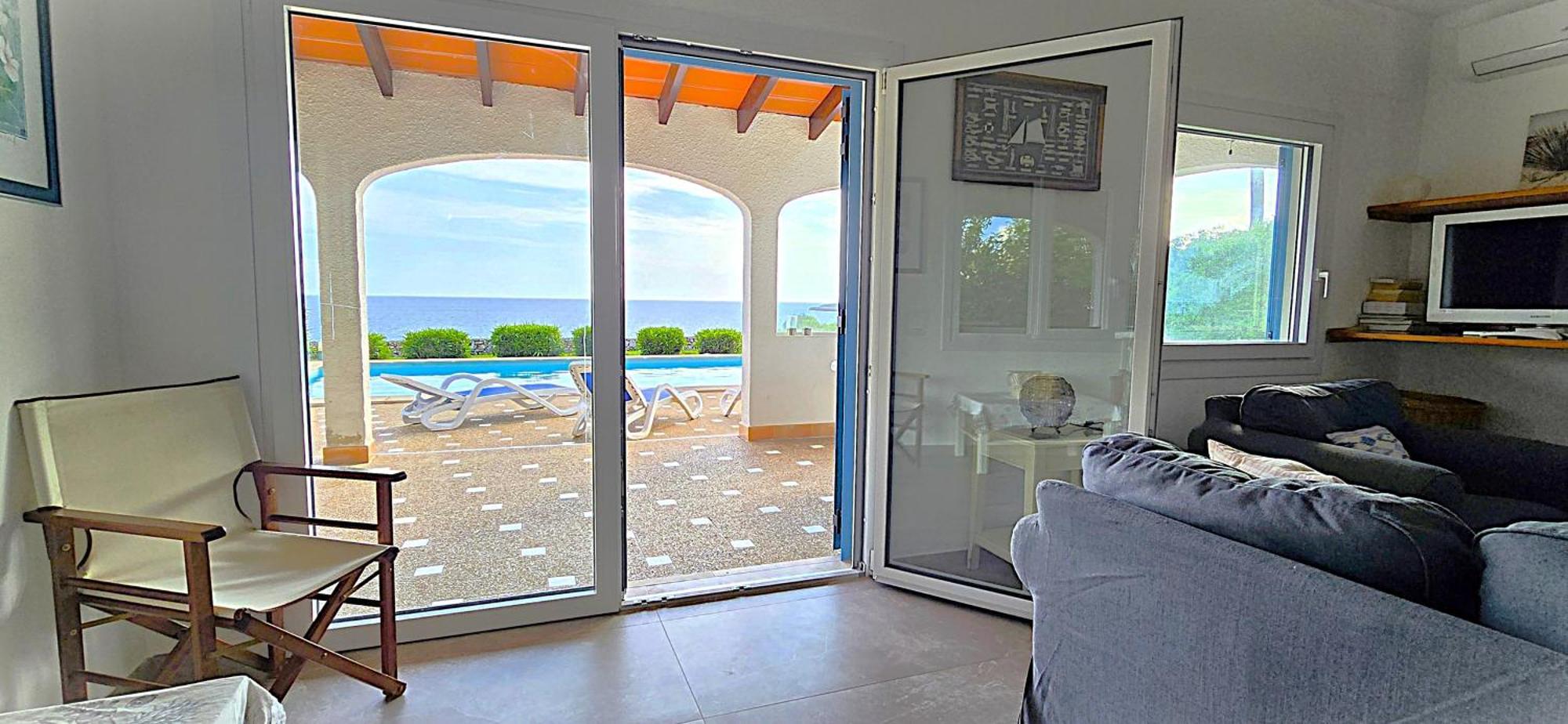 Villa Helios Villa En Cala Pi Con Vistas Despejadas Luaran gambar